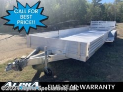 New 2024 Aluma 8122TASR 22&apos; Removable Sided Aluminum Utility Trailer 7K available in Pearl, Mississippi