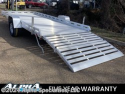 New 2024 Aluma 7815S 15&apos; Aluminum Utility Trailer Bi-Fold gate 4K GVW available in Pearl, Mississippi
