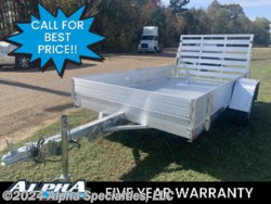 New 2024 Aluma 6310ESA-S-TG 10&apos; Aluminum Utility Trailer w/ Sides available in Pearl, Mississippi