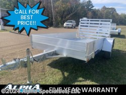 New 2024 Aluma 6310ESA-S-TG 10&apos; Aluminum Utility Trailer w/ Sides available in Pearl, Mississippi