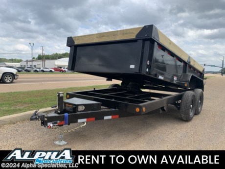 &lt;p&gt;stock # AS000225-2967&lt;br&gt;This trailer is for sale at Alpha Specialties near Jackson Mississippi in Pearl MS. We offer Rent To Own Financing and also offer traditional financing with Approved Credit.&lt;br&gt;&lt;strong&gt;DE 83&quot; x 14&#39; Tandem Axle Dump Trailer&lt;/strong&gt;&lt;br&gt;* ST235/80 R16 LRE 10 Ply.&lt;br&gt;* Standard Battery Wall Charger (5 Amp)&lt;br&gt;* Coupler 2-5/16&quot; Adjustable (4 HOLE)&lt;br&gt;* 2 - 7,000 Lb Dexter Spring Axles ( Elec FSA Brakes on both axles)&lt;br&gt;* Diamond Plate Fenders (weld-on)&lt;br&gt;* Ramp Holders Only For 80&quot; x 16&quot; Slide In Ramps&lt;br&gt;* 16&quot; Cross-Members&lt;br&gt;* Jack Drop Leg 7000 lb.&lt;br&gt;* Lights LED (w/Cold Weather Harness)&lt;br&gt;* 4 - D-Rings 3&quot; Weld On&lt;br&gt;* 90 days components and 1 year frame and structure, no road side&lt;br&gt;* 18&quot; Dump Sides w/18&quot; 2 Way Gate (w/Wood Extensions)&lt;br&gt;* Front Tongue Mount Tool Box&lt;br&gt;* Spare Tire Mount&lt;br&gt;* Scissor Hoist w/Standard Pump&lt;br&gt;* Black (w/Primer)&lt;br&gt;DE8314072&lt;/p&gt;
&lt;p dir=&quot;ltr&quot;&gt;Please contact us to verify that this trailer is still available. All prices are subject to Tax, Title, Plates, and Doc Fee. All Trailers are discounted for Cash or Finance Price ! Alpha Specialties is located in Pearl MS and we are near Jackson MS, Hattiesburg MS, Terry MS, Newton MS, Brandon MS, Madison MS, Kosciusko MS, McComb MS, Vicksburg MS,&amp;nbsp; Byram MS, Shreveport LA, Arkansas, Louisiana, Tennessee, Alabama.Come see us for the best deal on DumpTrailers, EquipmentTrailers, Flatbed Trailers, Skidloader Trailers, Tiltbed Trailer, Bobcat Trailer, Farm Trailer, Trash Trailer, Cleanup Trailer, Hotshot Trailer, Gooseneck Trailer, Trailor, Load Trail Trailers for sale, Utility Trailer, ATV Trailer, UTV Trailer, Side X Side Trailer, SXS Trailer, Mower Trailer, Truck Beds, Truck Flatbeds, Tank Trailers, Hydraulic Dovetail Trailers, MAX Ramp Trailer, Ramp Trailer, Deckover Trailer, Pintle Trailer, Construction Trailer, Contractor Trailer, Jeep Trailers, Buggy Hauler Trailers, Scissor Lift Trailers, Used Trailer, Car Hauler, Car Trailers, Lawncare Trailers, Landscape Trailers, Low Pro Trailers, Backhoe Trailers, Golf Cart Trailers, Side Load Trailers, Tall Sided Dump Trailer for sale, 3&#39; Tall Side Dump Trailer, 4&#39; tall side dump trailer, gooseneck dump trailer, fold down side dump trailers.&amp;nbsp; We have Aluminum Trailers for sale in Mississippi.&amp;nbsp;We are also a 903 Beds and Norstar Truck Bed Dealer and install beds and service bodies. Contact us for the best deal on a truck bed for sale in MS. We also sell Mission, Pace and Haulmark enclosed cargo trailers for all your covered trailer needs.&lt;/p&gt;
&lt;p dir=&quot;ltr&quot;&gt;Alpha Specialties is not responsible for any Typos, Errors or misprints.&lt;/p&gt;