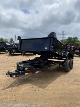 &lt;p&gt;stock # AS000224-2967&lt;br&gt;This trailer is for sale at Alpha Specialties near Jackson Mississippi in Pearl MS. We offer Rent To Own Financing and also offer traditional financing with Approved Credit.&lt;br&gt;&lt;strong&gt;DE 83&quot; x 14&#39; Tandem Axle Dump Trailer&lt;/strong&gt;&lt;br&gt;* ST235/80 R16 LRE 10 Ply.&lt;br&gt;* Standard Battery Wall Charger (5 Amp)&lt;br&gt;* Coupler 2-5/16&quot; Adjustable (4 HOLE)&lt;br&gt;* 2 - 7,000 Lb Dexter Spring Axles ( Elec FSA Brakes on both axles)&lt;br&gt;* Diamond Plate Fenders (weld-on)&lt;br&gt;* Ramp Holders Only For 80&quot; x 16&quot; Slide In Ramps&lt;br&gt;* 16&quot; Cross-Members&lt;br&gt;* Jack Drop Leg 7000 lb.&lt;br&gt;* Lights LED (w/Cold Weather Harness)&lt;br&gt;* 4 - D-Rings 3&quot; Weld On&lt;br&gt;* 90 days components and 1 year frame and structure, no road side&lt;br&gt;* 18&quot; Dump Sides w/18&quot; 2 Way Gate (w/Wood Extensions)&lt;br&gt;* Front Tongue Mount Tool Box&lt;br&gt;* Spare Tire Mount&lt;br&gt;* Scissor Hoist w/Standard Pump&lt;br&gt;* Black (w/Primer)&lt;br&gt;DE8314072&lt;/p&gt;
&lt;p dir=&quot;ltr&quot;&gt;Please contact us to verify that this trailer is still available. All prices are subject to Tax, Title, Plates, and Doc Fee. All Trailers are discounted for Cash or Finance Price ! Alpha Specialties is located in Pearl MS and we are near Jackson MS, Hattiesburg MS, Terry MS, Newton MS, Brandon MS, Madison MS, Kosciusko MS, McComb MS, Vicksburg MS,&amp;nbsp; Byram MS, Shreveport LA, Arkansas, Louisiana, Tennessee, Alabama.Come see us for the best deal on DumpTrailers, EquipmentTrailers, Flatbed Trailers, Skidloader Trailers, Tiltbed Trailer, Bobcat Trailer, Farm Trailer, Trash Trailer, Cleanup Trailer, Hotshot Trailer, Gooseneck Trailer, Trailor, Load Trail Trailers for sale, Utility Trailer, ATV Trailer, UTV Trailer, Side X Side Trailer, SXS Trailer, Mower Trailer, Truck Beds, Truck Flatbeds, Tank Trailers, Hydraulic Dovetail Trailers, MAX Ramp Trailer, Ramp Trailer, Deckover Trailer, Pintle Trailer, Construction Trailer, Contractor Trailer, Jeep Trailers, Buggy Hauler Trailers, Scissor Lift Trailers, Used Trailer, Car Hauler, Car Trailers, Lawncare Trailers, Landscape Trailers, Low Pro Trailers, Backhoe Trailers, Golf Cart Trailers, Side Load Trailers, Tall Sided Dump Trailer for sale, 3&#39; Tall Side Dump Trailer, 4&#39; tall side dump trailer, gooseneck dump trailer, fold down side dump trailers.&amp;nbsp; We have Aluminum Trailers for sale in Mississippi.&amp;nbsp;We are also a 903 Beds and Norstar Truck Bed Dealer and install beds and service bodies. Contact us for the best deal on a truck bed for sale in MS. We also sell Mission, Pace and Haulmark enclosed cargo trailers for all your covered trailer needs.&lt;/p&gt;
&lt;p dir=&quot;ltr&quot;&gt;Alpha Specialties is not responsible for any Typos, Errors or misprints&lt;/p&gt;