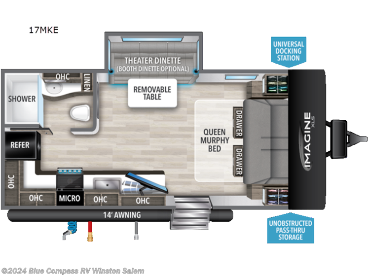 New 2024 Grand Design Imagine XLS 17MKE available in Rural Hall, North Carolina