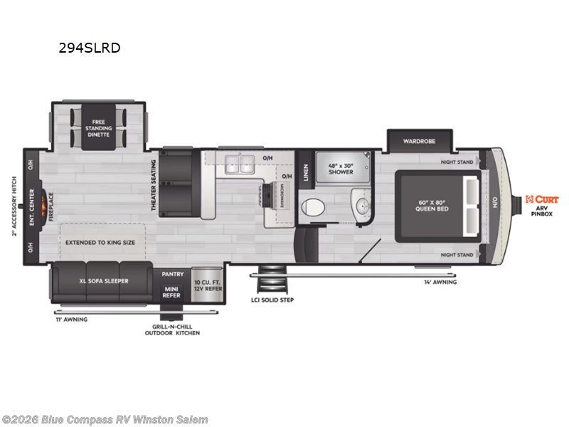 2024 Keystone Arcadia Super Lite 294SLRD - Used Fifth Wheel For Sale by Blue Compass RV Winston Salem in Rural Hall, North Carolina features Slideout