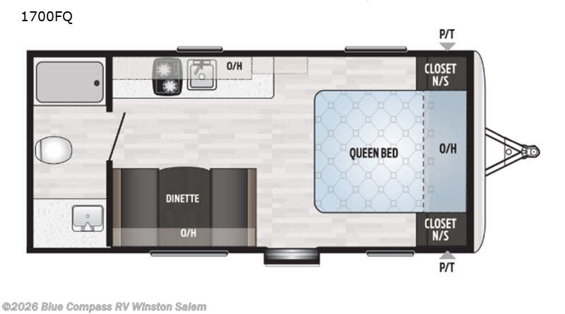 2019 Keystone Springdale Mini 1700FQ - Used Travel Trailer For Sale by Blue Compass RV Winston Salem in Rural Hall, North Carolina