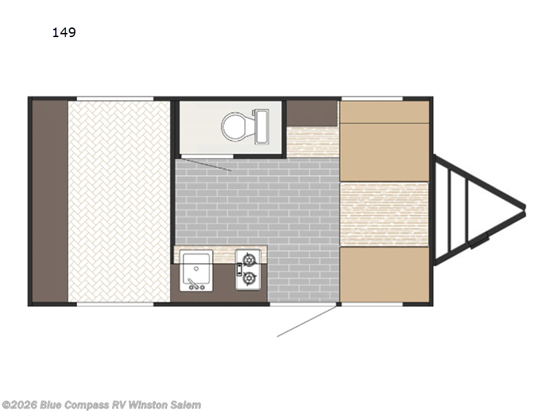 2022 Sunset Park RV SunRay 149 - Used Travel Trailer For Sale by Blue Compass RV Winston Salem in Rural Hall, North Carolina