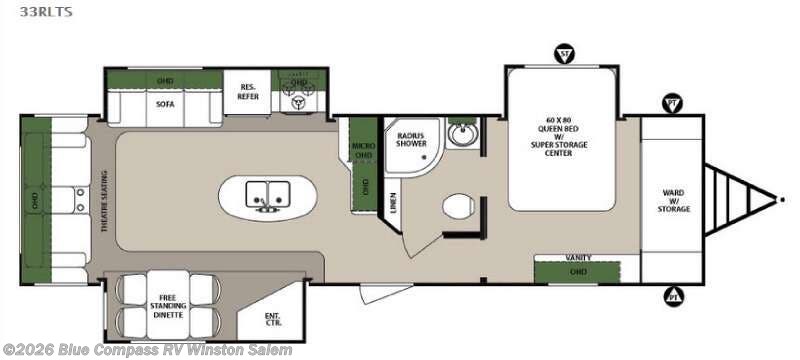 2016 Forest River Surveyor 33RLTS - Used Travel Trailer For Sale by Blue Compass RV Winston Salem in Rural Hall, North Carolina features Slideout