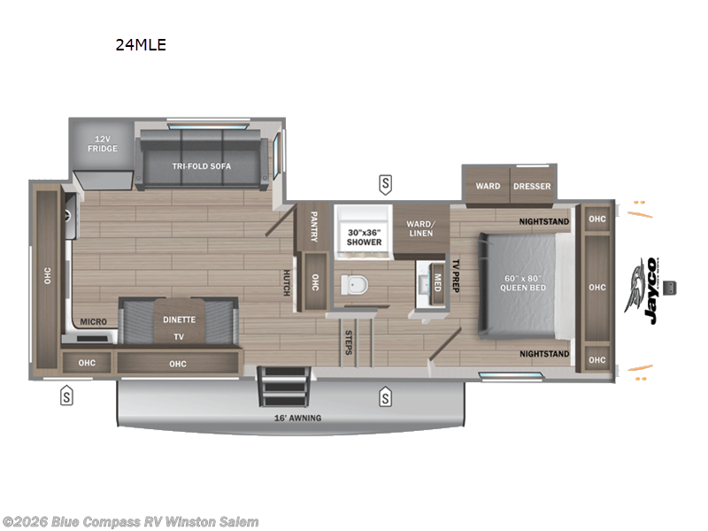 2026 Jayco Eagle SLE 24MLE - New Fifth Wheel For Sale by Blue Compass RV Winston Salem in Rural Hall, North Carolina features Slideout
