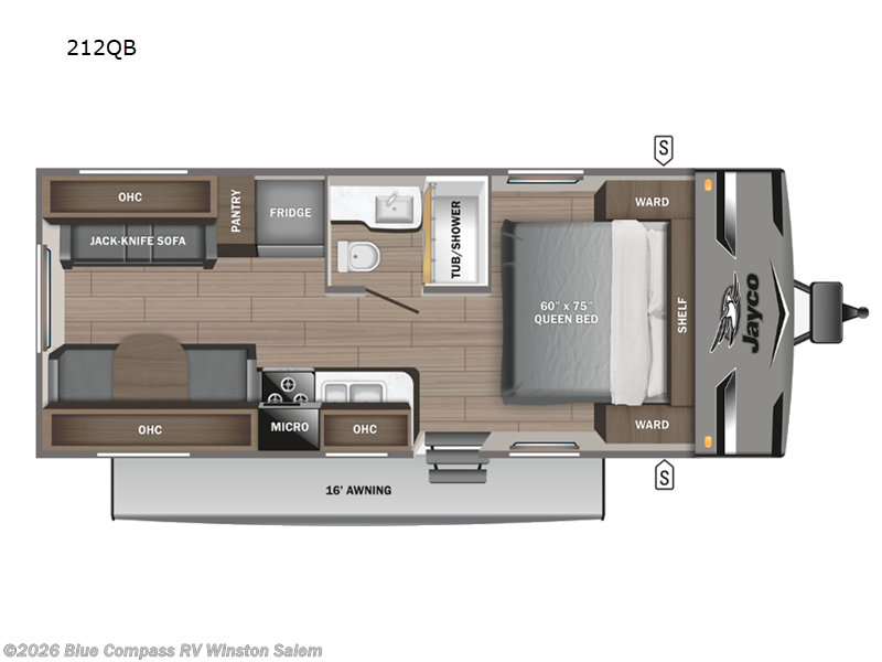 2023 Jayco Jay Flight 212QB - Used Travel Trailer For Sale by Blue Compass RV Winston Salem in Rural Hall, North Carolina
