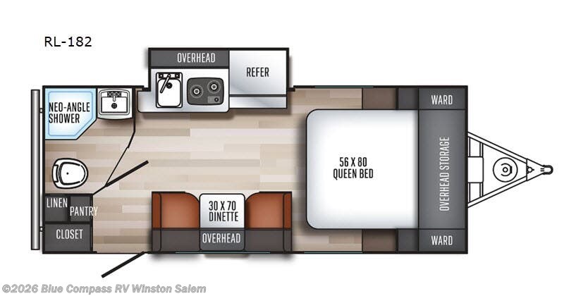 2019 Palomino Real-Lite Mini RL-182 - Used Travel Trailer For Sale by Blue Compass RV Winston Salem in Rural Hall, North Carolina features Slideout