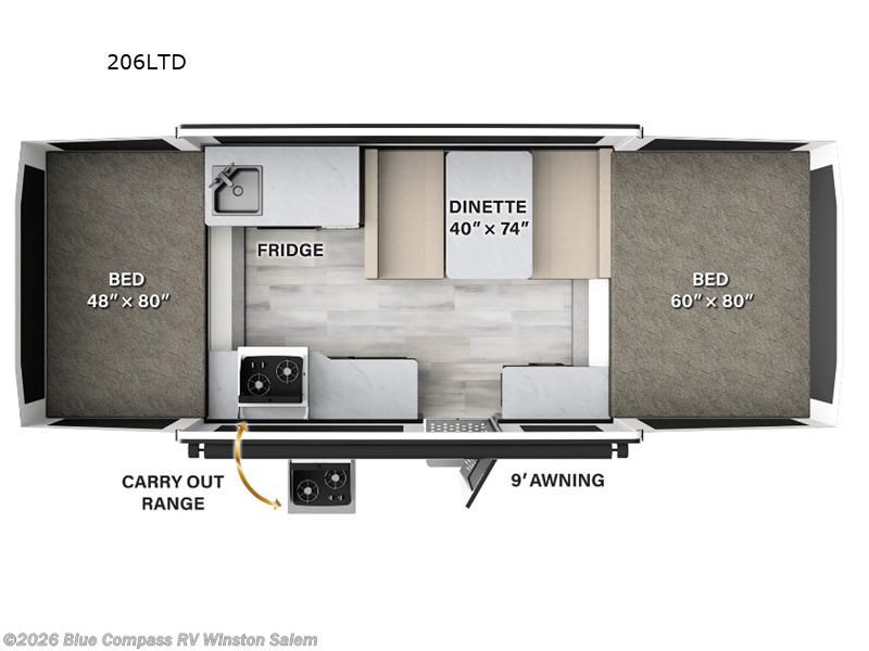 2024 Forest River Flagstaff Limited Series 206LTD - Used Popup For Sale by Blue Compass RV Winston Salem in Rural Hall, North Carolina