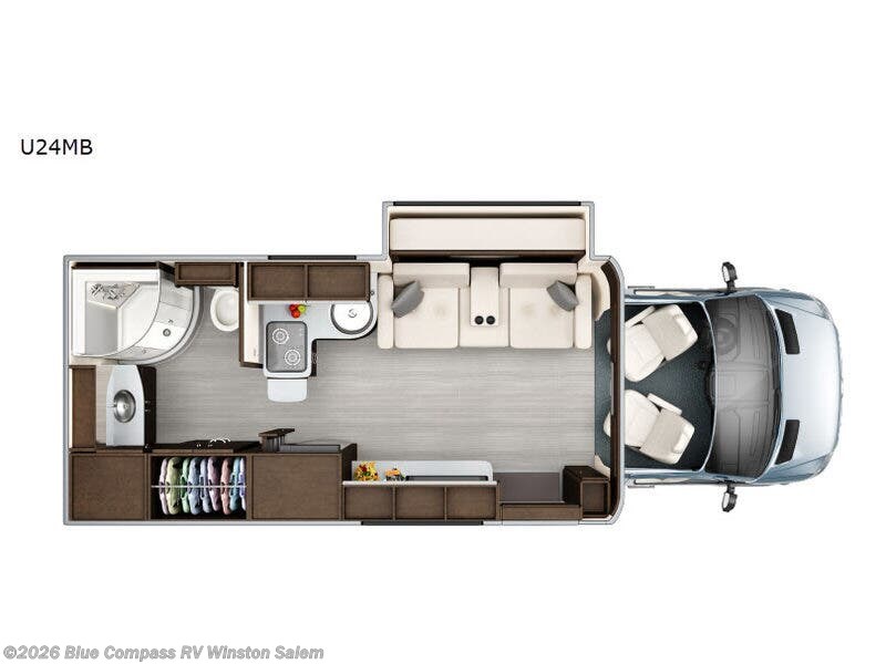 2019 Leisure Travel Unity U24MB - Used Class B For Sale by Blue Compass RV Winston Salem in Rural Hall, North Carolina features Slideout