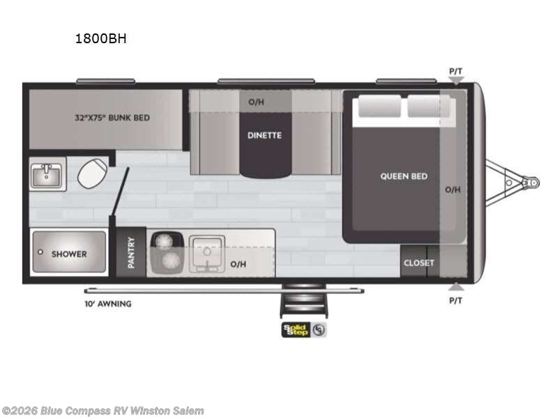 2022 Keystone Springdale Mini 1800BH - Used Travel Trailer For Sale by Blue Compass RV Winston Salem in Rural Hall, North Carolina