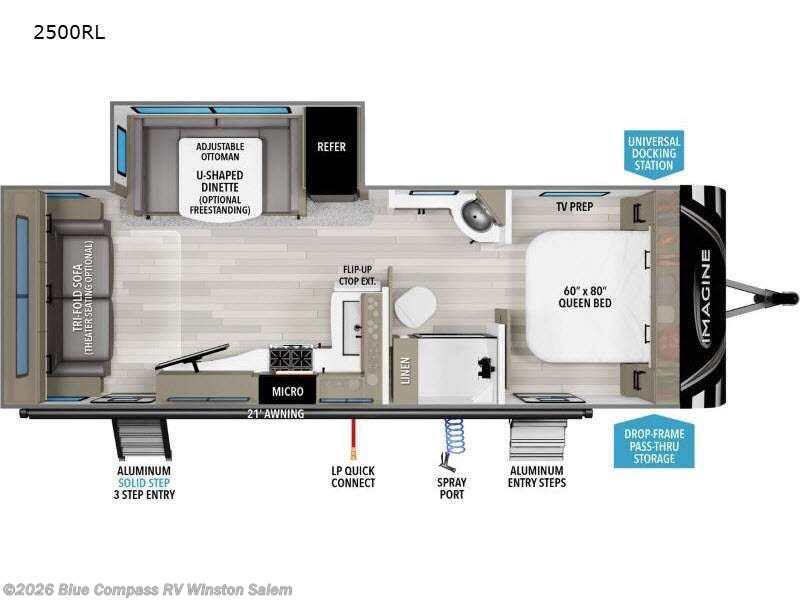 2024 Grand Design Imagine 2500RL - Used Travel Trailer For Sale by Blue Compass RV Winston Salem in Rural Hall, North Carolina features Slideout