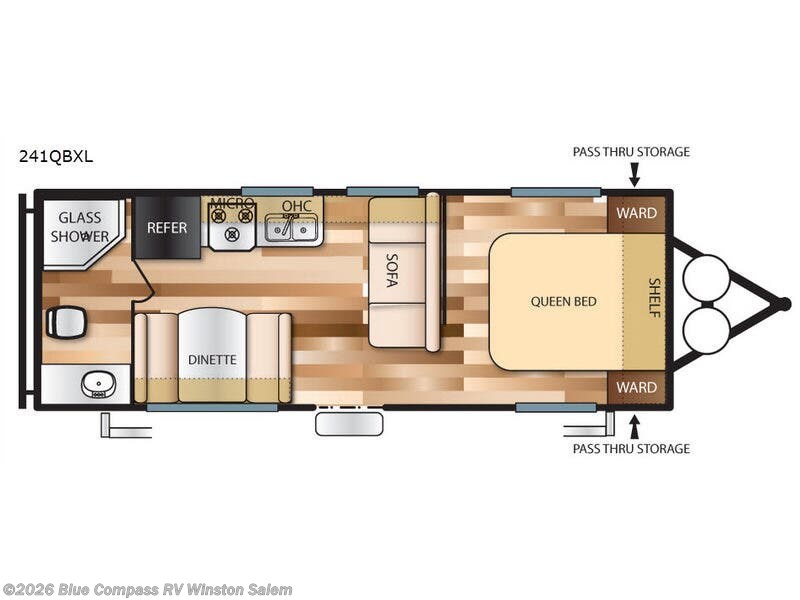 2018 Forest River Salem Cruise Lite 241QBXL - Used Travel Trailer For Sale by Blue Compass RV Winston Salem in Rural Hall, North Carolina