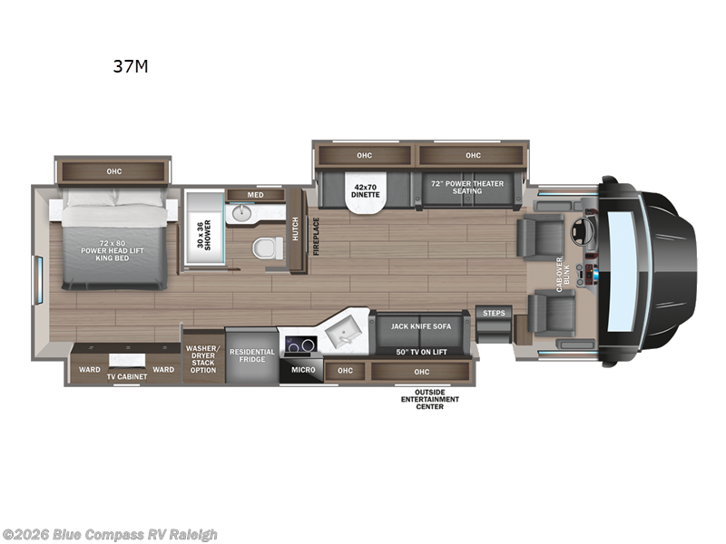 2025 Jayco Seneca Prestige 37M - New Super C For Sale by Blue Compass RV Raleigh in Raleigh, North Carolina features Slideout
