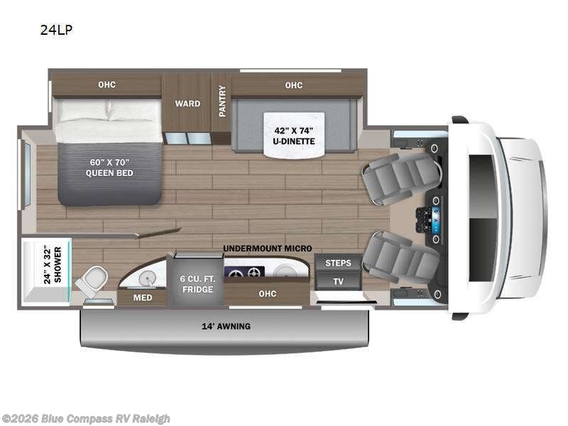 2025 Jayco Melbourne Prestige 24LP - New Class C For Sale by Blue Compass RV Raleigh in Raleigh, North Carolina features Slideout