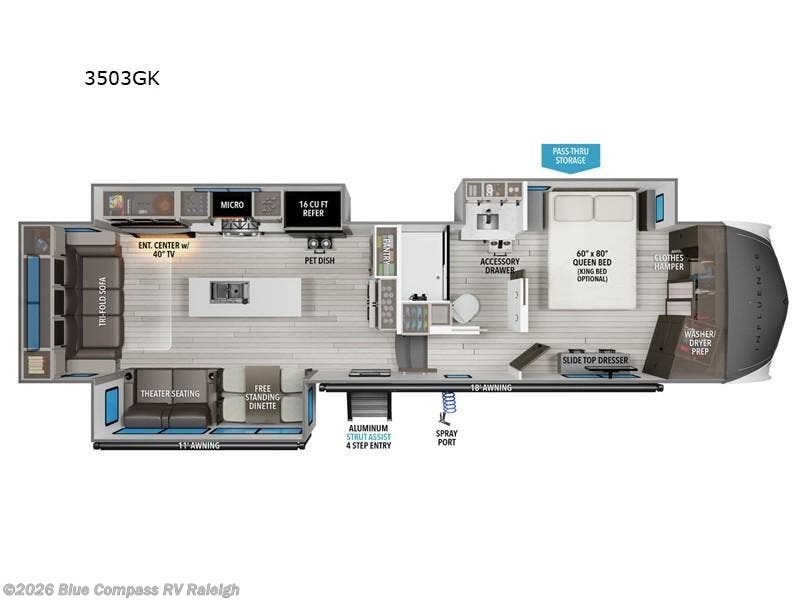 2025 Influence 3503GK by Grand Design from Blue Compass RV Raleigh in Raleigh, North Carolina