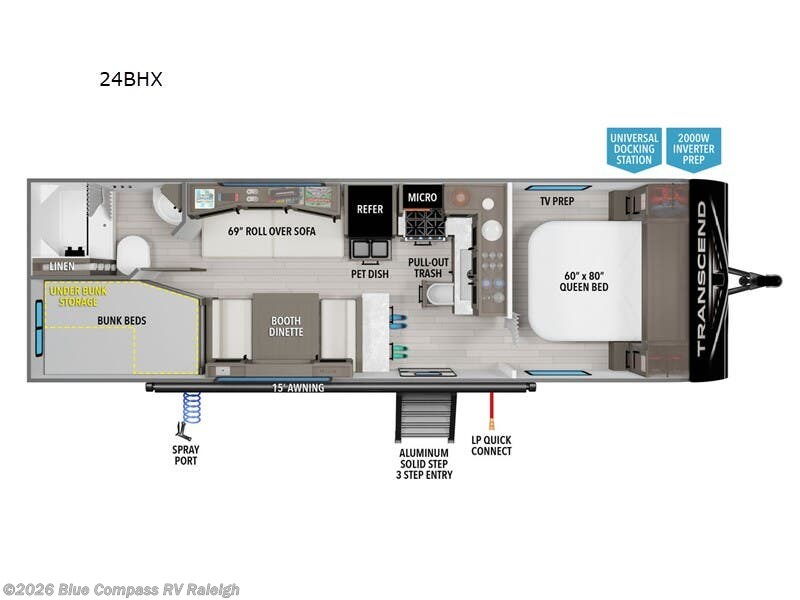 2025 Transcend Xplor 24BHX by Grand Design from Blue Compass RV Raleigh in Raleigh, North Carolina