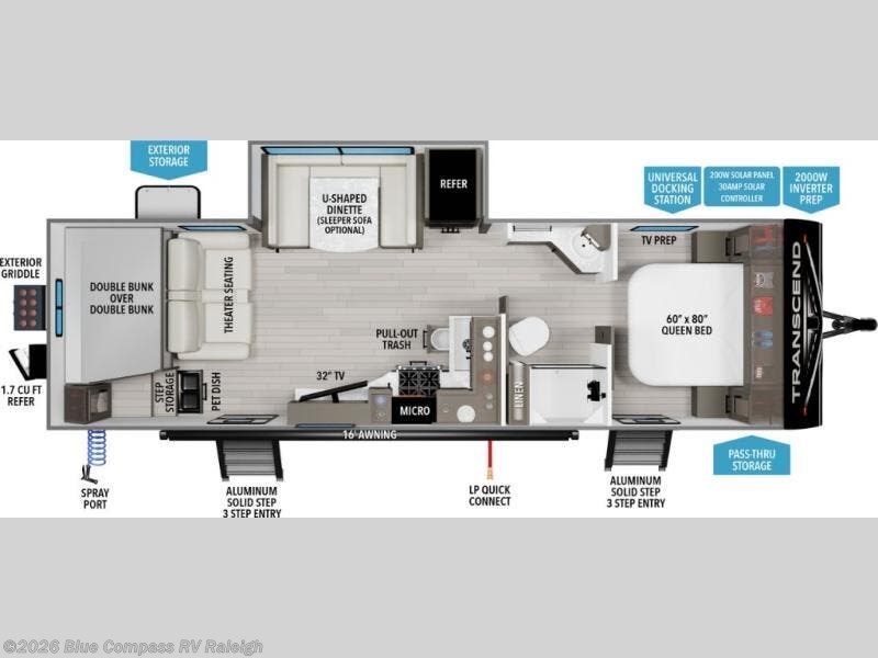 2025 Transcend 265BHT by Grand Design from Blue Compass RV Raleigh in Raleigh, North Carolina