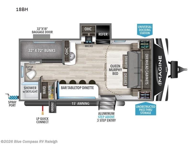 2023 Imagine AIM 18BH by Grand Design from Blue Compass RV Raleigh in Raleigh, North Carolina