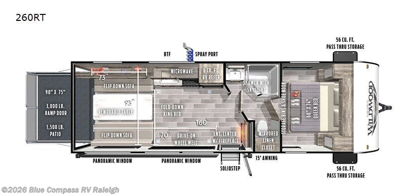 2020 Forest River Wildwood FSX 260RT - Used Toy Hauler For Sale by Blue Compass RV Raleigh in Raleigh, North Carolina