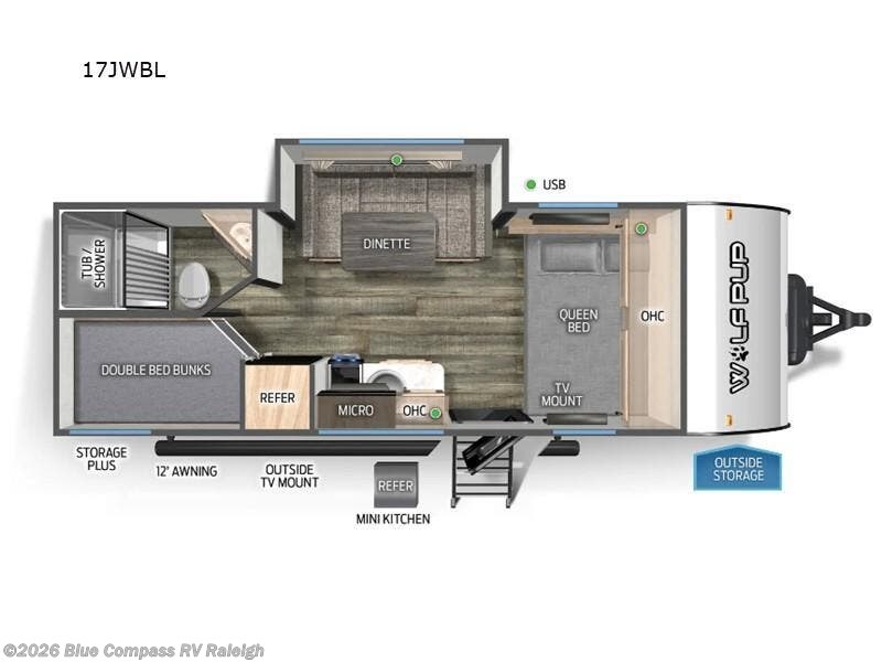 2024 Cherokee Wolf Pup Black Label 17JWBL by Forest River from Blue Compass RV Raleigh in Raleigh, North Carolina