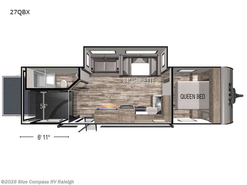 2021 Forest River XLR Boost 27QBX - Used Toy Hauler For Sale by Blue Compass RV Raleigh in Raleigh, North Carolina features Slideout