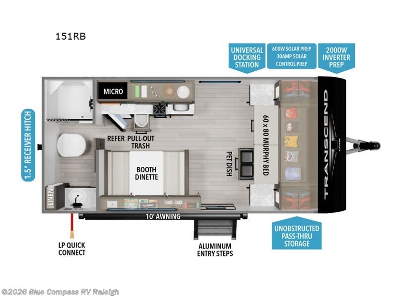 2026 Transcend One 151RB by Grand Design from Blue Compass RV Raleigh in Raleigh, North Carolina