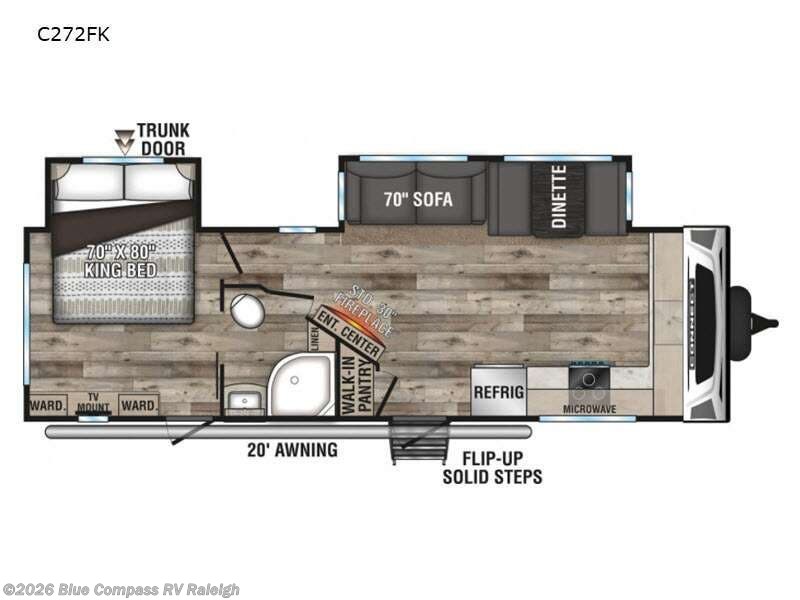 2021 K-Z Connect C272FK - Used Travel Trailer For Sale by Blue Compass RV Raleigh in Raleigh, North Carolina features Slideout