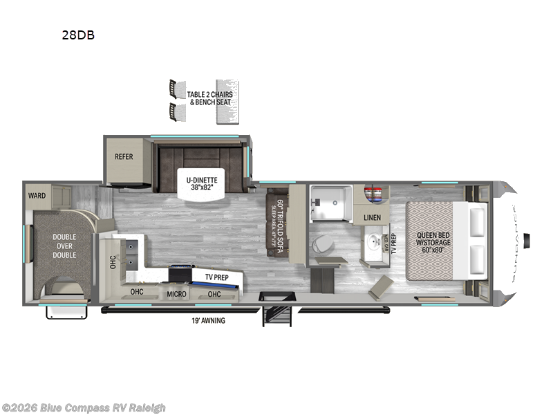 2026 Heartland Sundance 28DB - New Fifth Wheel For Sale by Blue Compass RV Raleigh in Raleigh, North Carolina features Slideout