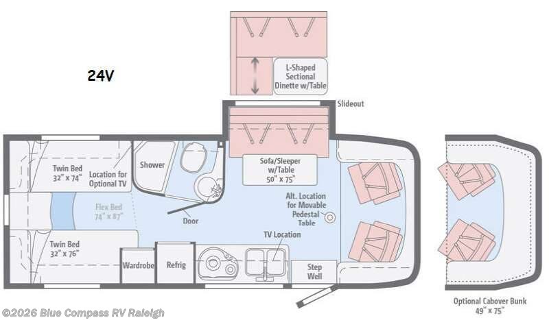 2016 Itasca Navion 24v - Used Class C For Sale by Blue Compass RV Raleigh in Raleigh, North Carolina features Slideout