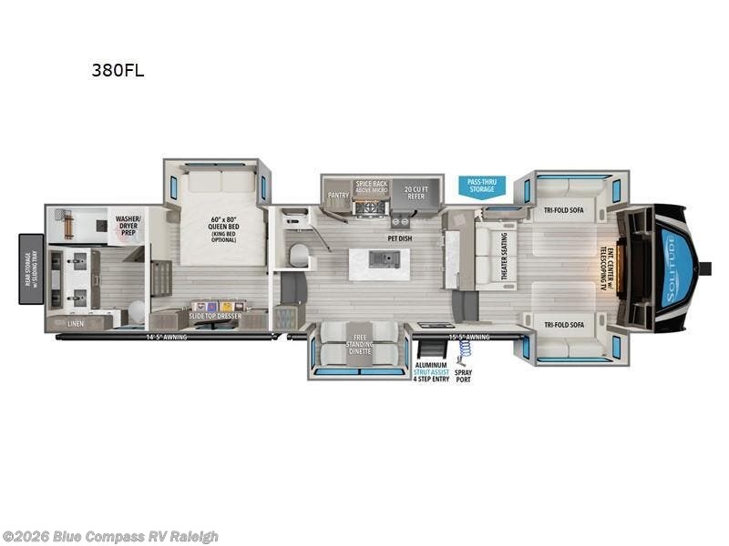2026 Solitude 380FL by Grand Design from Blue Compass RV Raleigh in Raleigh, North Carolina