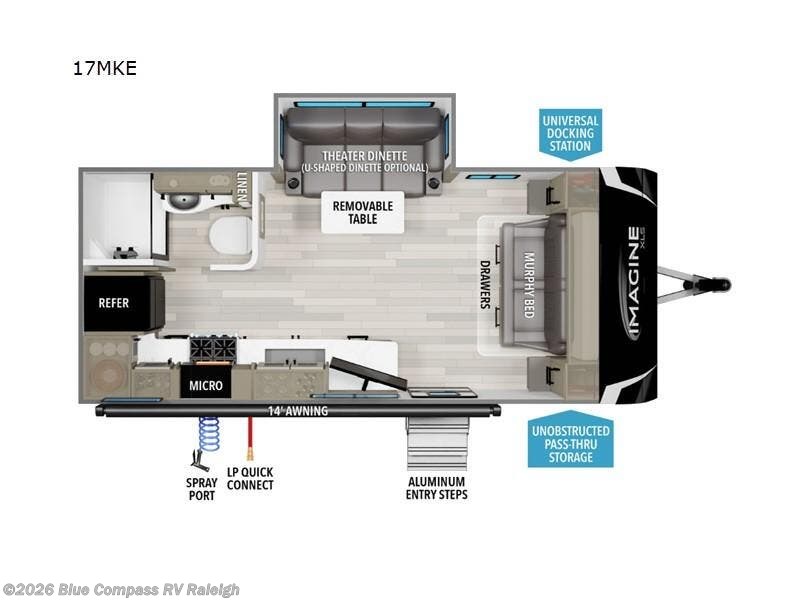 2026 Imagine XLS 17MKE by Grand Design from Blue Compass RV Raleigh in Raleigh, North Carolina