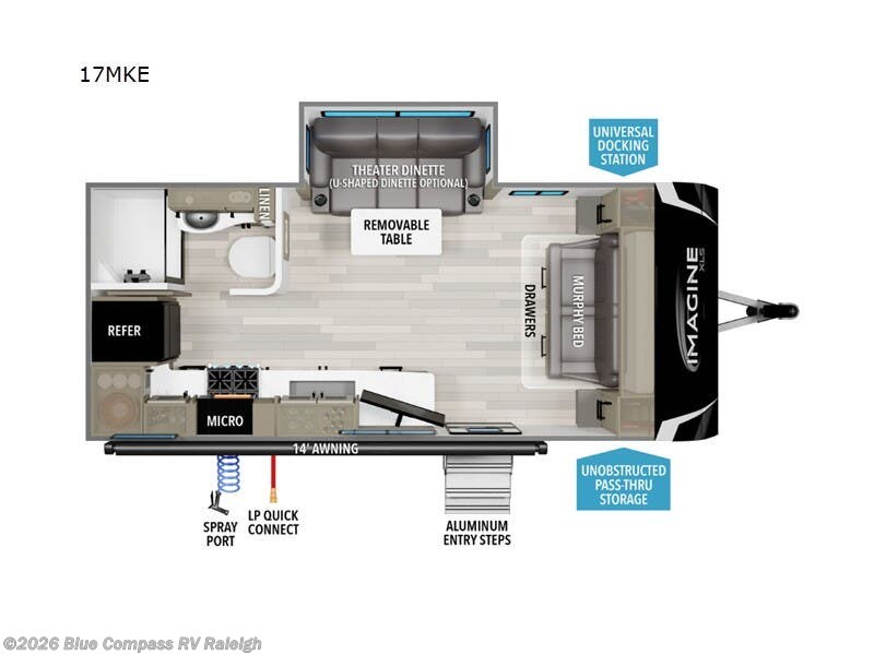 2026 Imagine XLS 17MKE by Grand Design from Blue Compass RV Raleigh in Raleigh, North Carolina