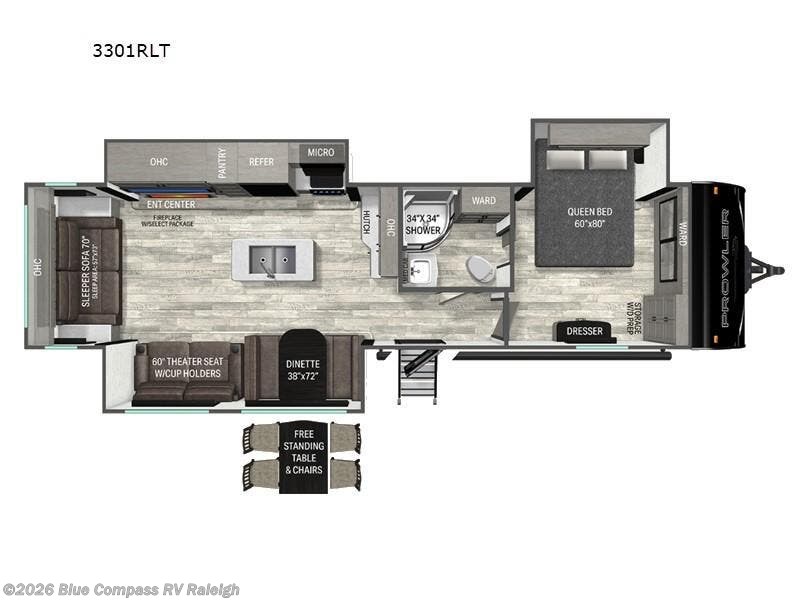 2026 Prowler 3301RLT by Heartland from Blue Compass RV Raleigh in Raleigh, North Carolina