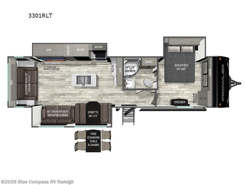 2026 Prowler 3301RLT by Heartland from Blue Compass RV Raleigh in Raleigh, North Carolina