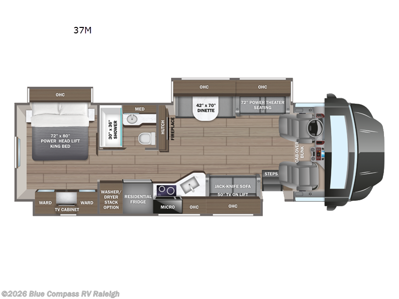 2026 Jayco Seneca Prestige 37M - New Super C For Sale by Blue Compass RV Raleigh in Raleigh, North Carolina features Slideout