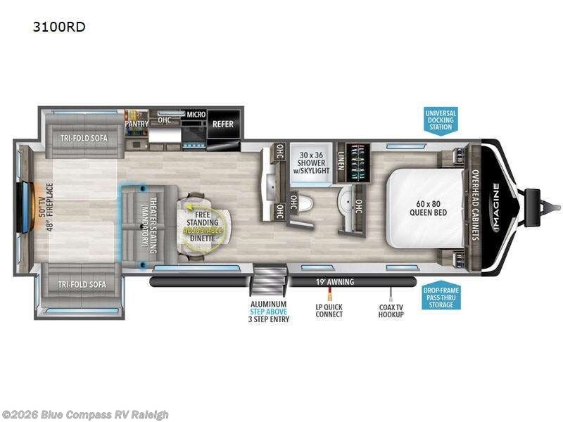 2024 Imagine 3100RD by Grand Design from Blue Compass RV Raleigh in Raleigh, North Carolina