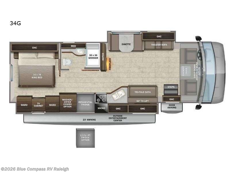 2022 Entegra Coach Vision XL 34G - Used Class A For Sale by Blue Compass RV Raleigh in Raleigh, North Carolina features Slideout