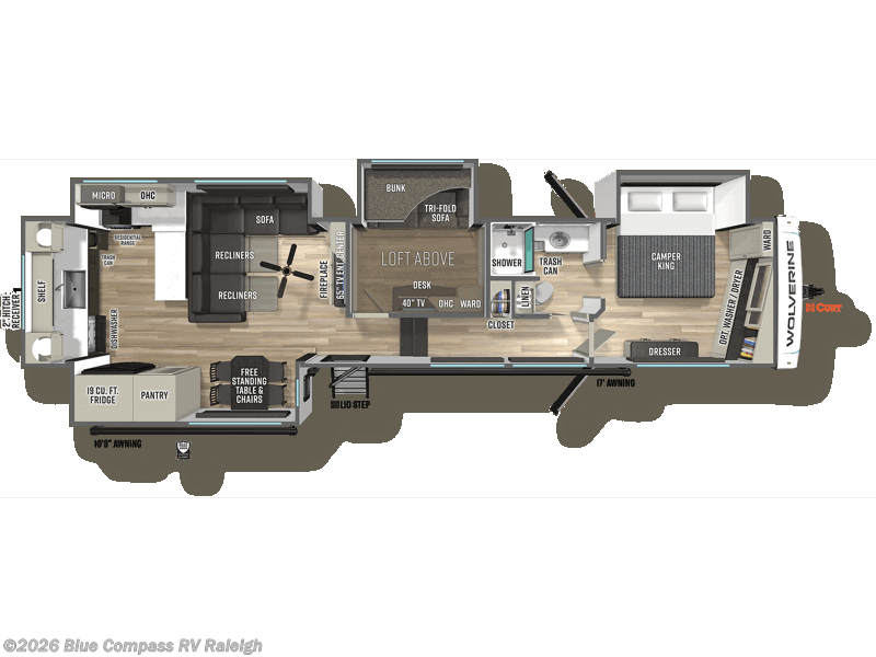2027 Forest River Wolverine 36BC - New Fifth Wheel For Sale by Blue Compass RV Raleigh in Raleigh, North Carolina