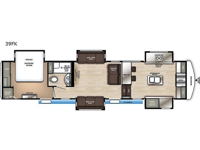 2021 Forest River RiverStone 39FK - Used Fifth Wheel For Sale by Pop RVs in Sarasota, Florida
