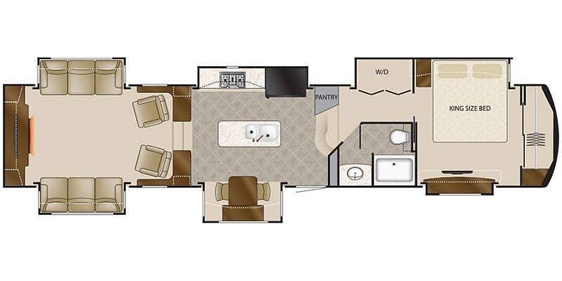 2020 DRV Mobile Suites 44 Columbus - Used Fifth Wheel For Sale by Pop RVs in Kingston, Oklahoma features Slideout, Leveling Jacks, Awning, Air Conditioning