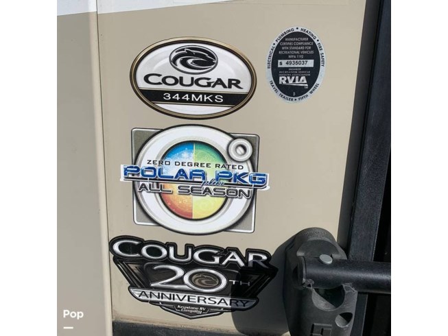 2018 Cougar 344MKS by Keystone from Pop RVs in Cheyenne, Wyoming
