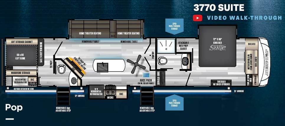 2022 Arctic Wolf 3770 SUITE by Cherokee from Pop RVs in Kingsport, Tennessee