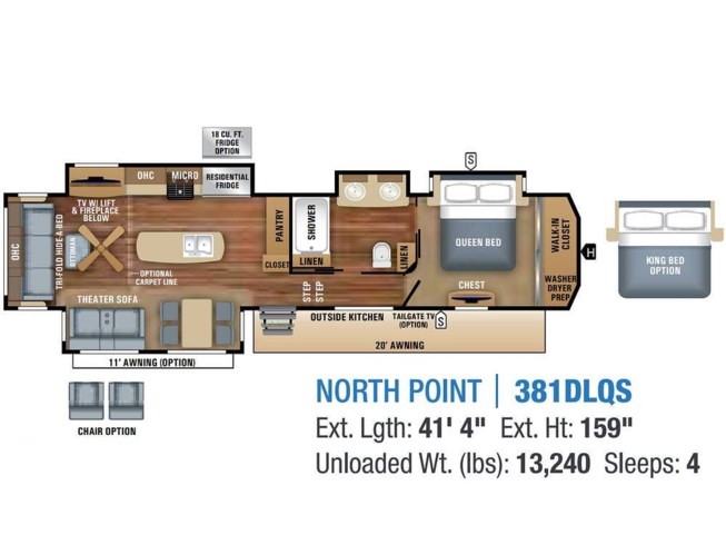 2018 North Point 381DLQS by Jayco from Pop RVs in Dripping Springs, Texas