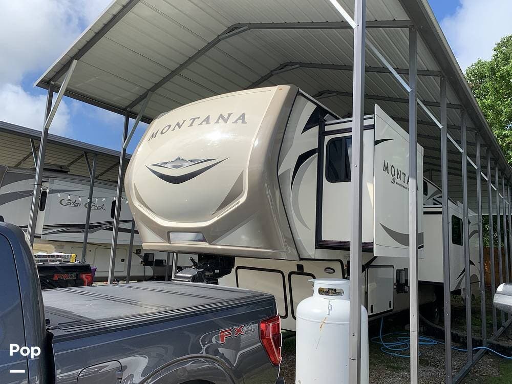 2019 Keystone Montana 3855BR - Used Fifth Wheel For Sale by Pop RVs in Lucedale, Mississippi features Air Conditioning, Slideout, Awning