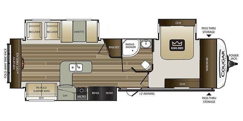 2018 Cougar 33SAB by Keystone from Pop RVs in Spotsylvania, Virginia