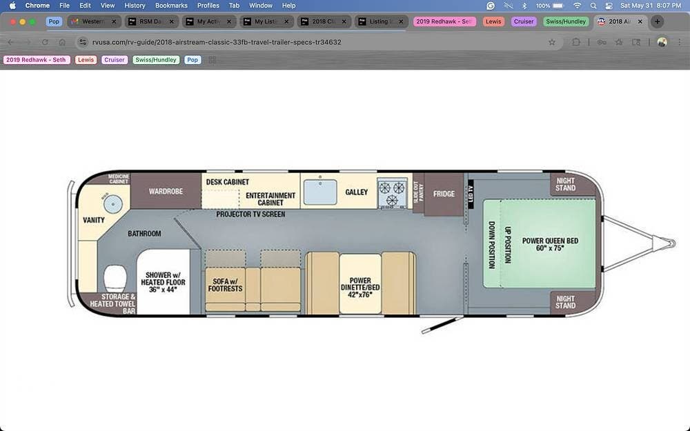 2018 Classic 33FB by Airstream from Pop RVs in Albuquerque, New Mexico