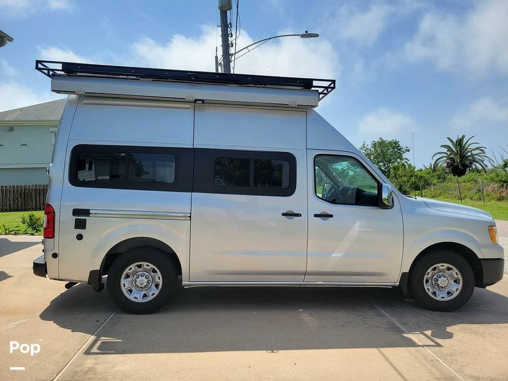 2021 Nissan 4X4 NV 3500 HR SV V8 - Used Conversion Van For Sale by Pop RVs in Galveston, Texas features Awning, Air Conditioning